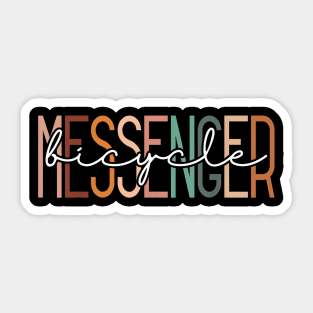 Bicycle Messenger Bike Courier Cyclist Bike Delivery Sticker